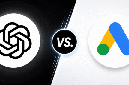 ChatGPT Ads vs. Google Ads logo's